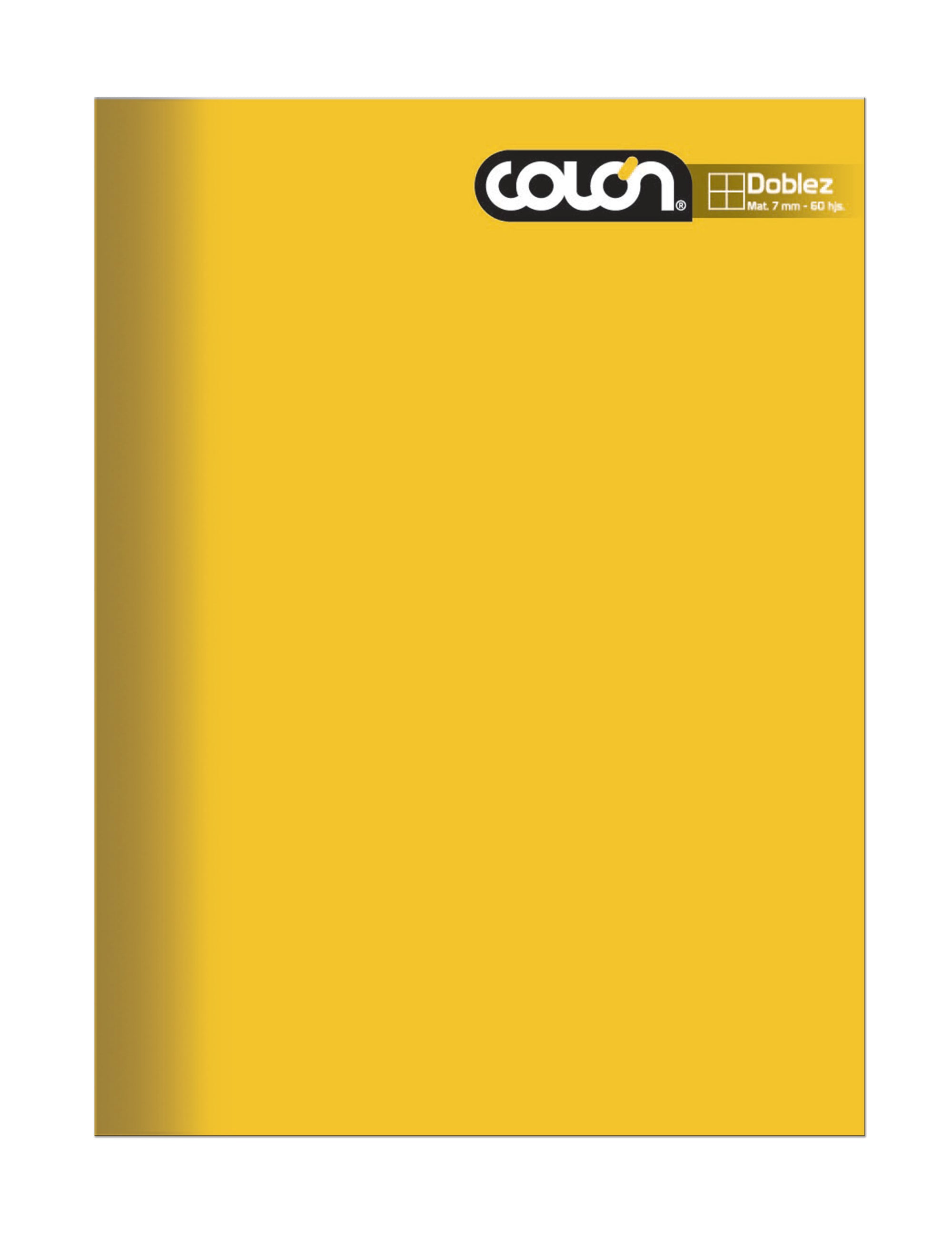 Cuaderno doblez colon liso 7mm 100hj amarillo