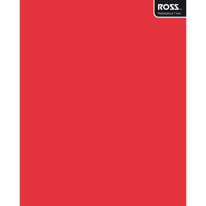 Cuaderno universitario ross liso 7mm 100h rojo