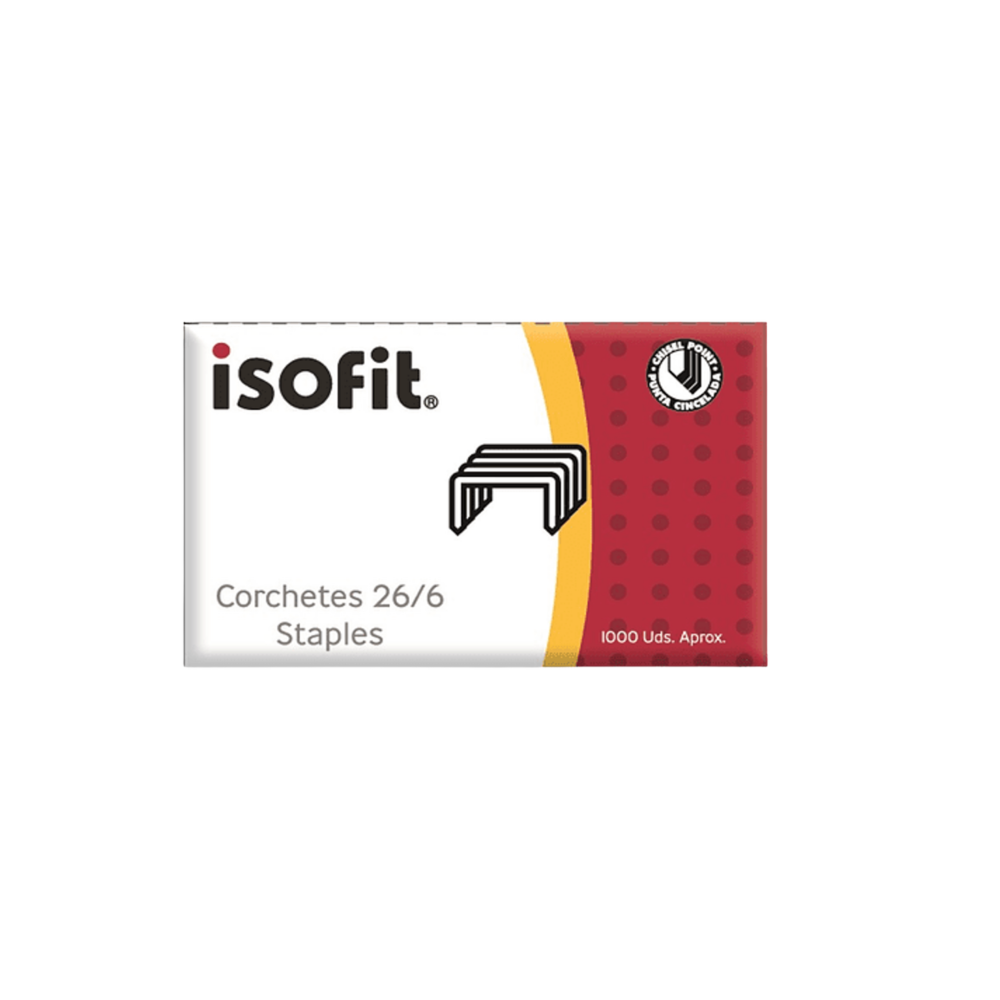 Corchetes isofit 26/6 caja de 1000